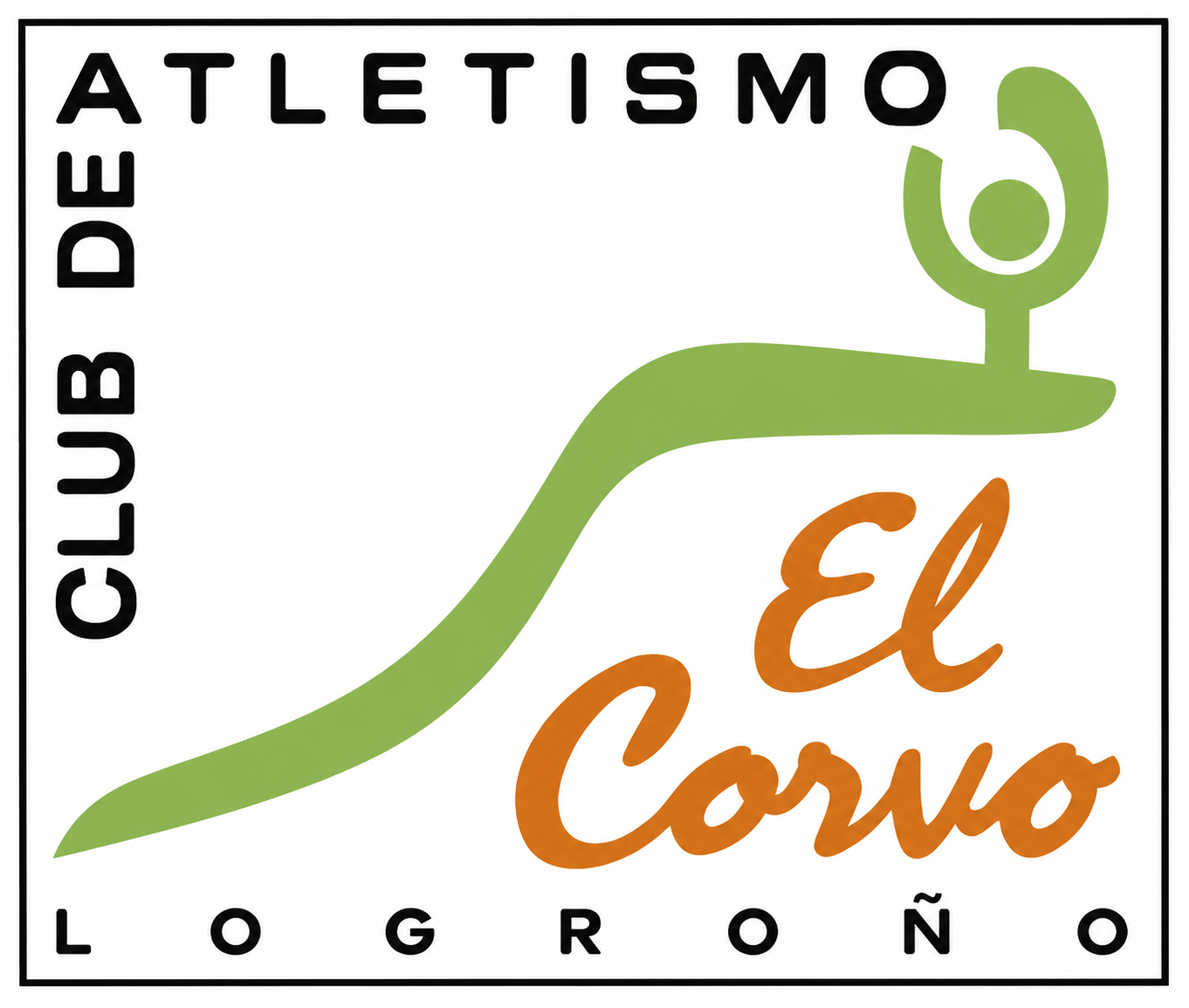 Logotipo histórico del Club Atletismo El Corvo